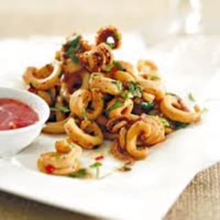 Pan-fried Calamari with Chillies