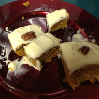 Pumpkin Bars with Cream Cheese Frosting