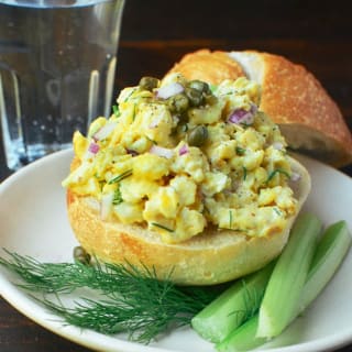 Quick, Easy Scrambled Egg Salad