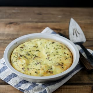 Roasted Potato, Onion, and Rosemary Crustless Quiche