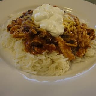 Salsa Ranch Chicken with Black Beans