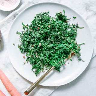 Sautéed Carrot Greens &#8902; Yes, Carrot Tops Are Edible...and Delicious!