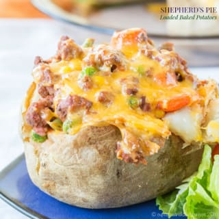 Shepherd's Pie Loaded Baked Potatoes