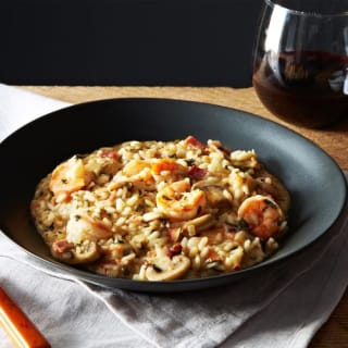 Shrimp and Grits Style Risotto