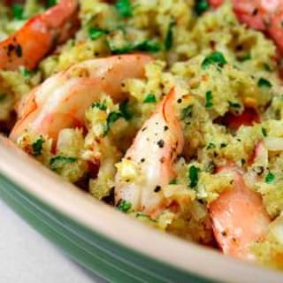 Shrimp Scampi Bake