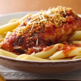 Slow Cooker Chicken Parmesan & Pasta