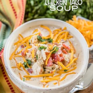 Slow Cooker LOW CARB Chicken Taco Soup