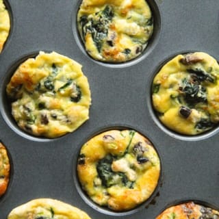 Spinach and Feta Mini Frittatas