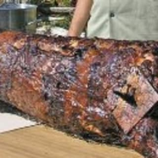 Spit-Roasted Suckling Pig with Vegetables