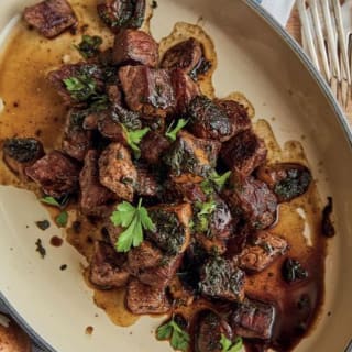 Steak Bites with Mushrooms