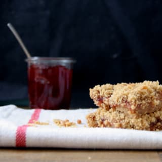 Strawberry Jam Crumble Bars