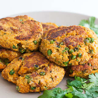 Sweet Potato and Chickpea Veggie Burger Patty