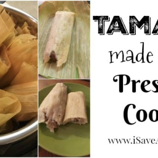 Tamales made in the Pressure Cooker