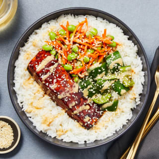 Teriyaki Salmon Rice Bowls