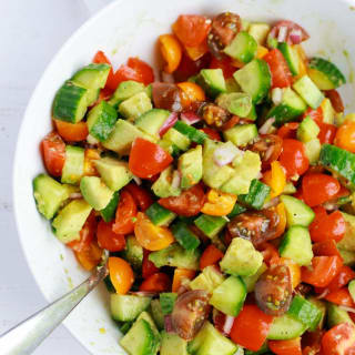 Tomato Avocado Cucumber Salad