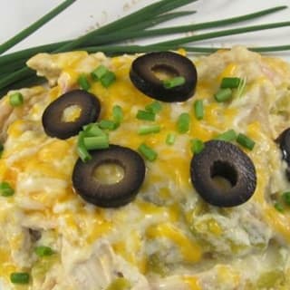 White Chicken Enchilada Slow-Cooker Casserole