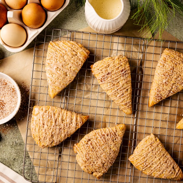 Spiced Eggnog Scones