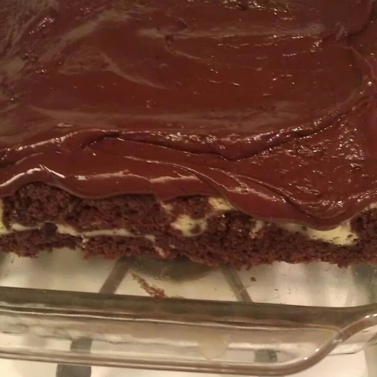 FUDGE RIBBON CAKE