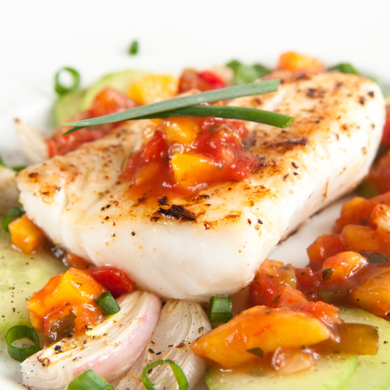 Grilled Hawaiian Fish with Papaya Relish