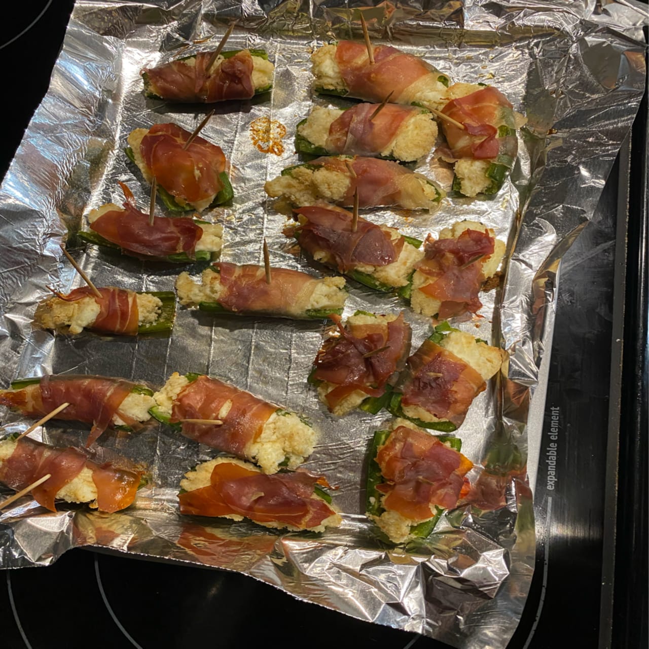 Prosciutto Wrapped Jalapeño Poppers