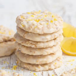 3 Ingredient No Bake Lemon Oatmeal Cookies (No Flour, Eggs, or Butter)