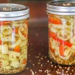 8-Minute Sweet Pickled Banana Peppers