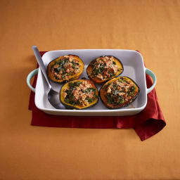 Acorn Squash with Quinoa and Ground Turkey