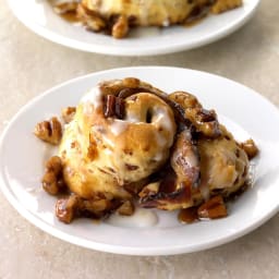 Air Fryer Bourbon Bacon Cinnamon Rolls