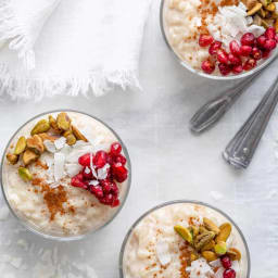 Almond Milk Rice Pudding