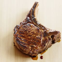 Alton Brown's Molasses-and-Coffee Pork Chops