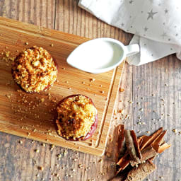 Apple Crumble in a Baked Apple