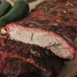 Apple Jalapeno Smoked Ribs