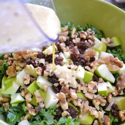 apple dijon kale salad