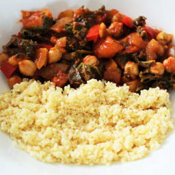 Apricot, Chickpea and Kale Moroccan Spiced Stew