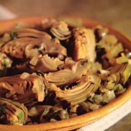 Artichoke Hearts in Lemon Parsley Sauce