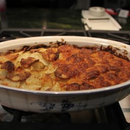 Artichoke, Leek, Potato and Cheese Casserole