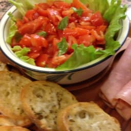 Asiago Cheese & Tomato Bruschetta