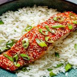 Asian Honey Sriracha Salmon