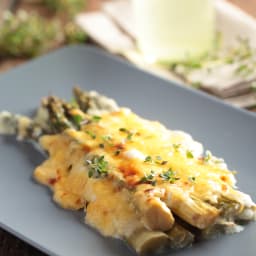 Asparagus au Gratin