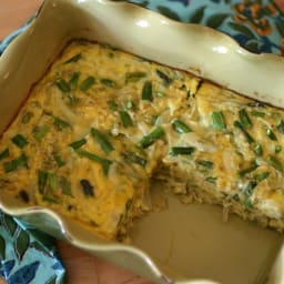 Asparagus, Dill + Onion Egg Casserole