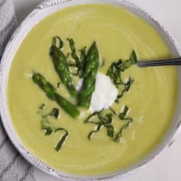 Asparagus, Fennel, and Leek Soup