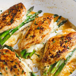 Asparagus Stuffed Chicken Breast