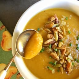 Autumn's Best Butternut Squash, Apple, and Pear Soup