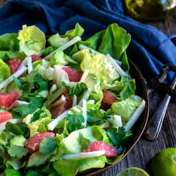 Avocado grapefruit jicama salad