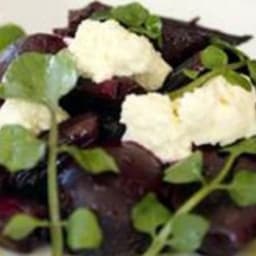 Baby beetroot and fetta salad with pomegranate molasses