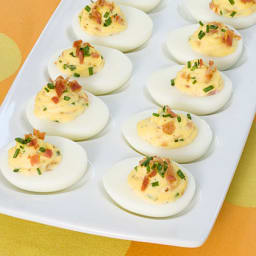 Bacon and Chive Deviled Eggs