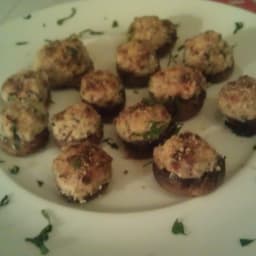 Bacon and Cream Cheese Stuffed Mushrooms