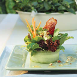 Bacon-Blue Cheese Salad With White Wine Vinaigrette