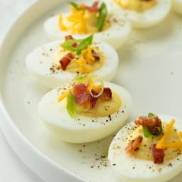 Bacon Cheddar Deviled Eggs Recipe by Tasty