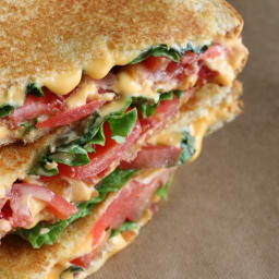 Bacon, Lettuce and Tomato Grilled Cheese Sandwich